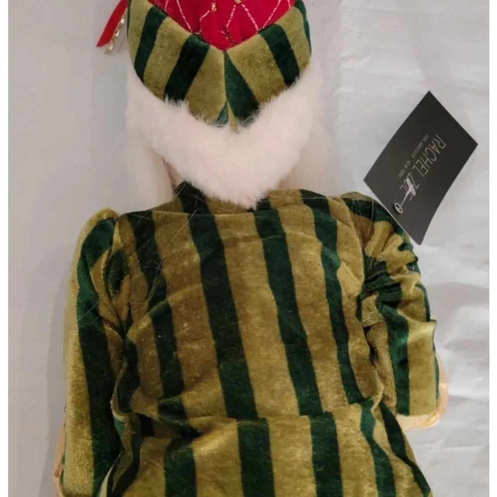 Christmas Santa Elf Shelf Sitter Posable Doll Mantel Decor Holiday Rachel Zoe 2'